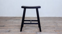 Load image into Gallery viewer, COUNTER STOOL BACKLESS - Black Oak
