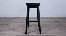 Load image into Gallery viewer, COUNTER STOOL BACKLESS - Black Oak