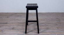 Load image into Gallery viewer, COUNTER STOOL BACKLESS - Black Oak