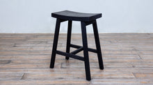 Load image into Gallery viewer, COUNTER STOOL BACKLESS - Black Oak
