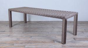 Avalon Woven Rectangular Dining Table 8ft