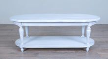 Load image into Gallery viewer, Louis XVI Oval Coffee Table no Carving with Shelf