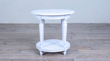 Load image into Gallery viewer, Louis XVI Round Side Table no Carving with Shelf
