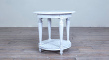 Load image into Gallery viewer, Louis XVI Round Side Table no Carving with Shelf