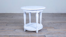 Load image into Gallery viewer, Louis XVI Round Side Table no Carving with Shelf