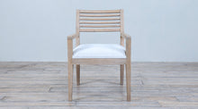 Load image into Gallery viewer, Rendezvous Arm Chair upholstered seat with Slats back