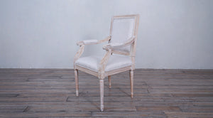 Vintage French Square Arm Chair