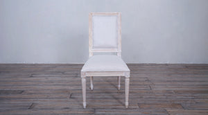 Vintage French Square Side Chair