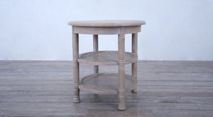 Round Side Table Turning  Legs with Cane