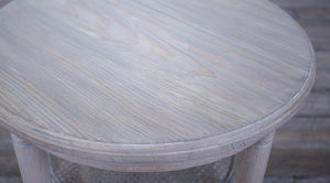 Round Side Table Turning  Legs with Cane