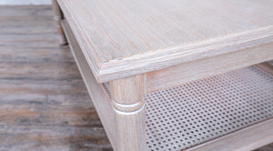 Coffee Table Rectangular Turning  Leg with Cane