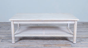 Coffee Table Rectangular Turning  Leg with Cane