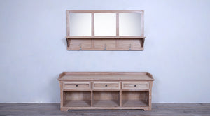 Mudroom Bench with 3 Drawers