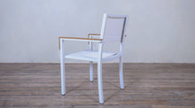 Load image into Gallery viewer, Avalon Arm Chair Batyline White powder coated finish