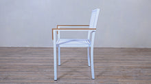 Load image into Gallery viewer, Avalon Arm Chair Batyline White powder coated finish