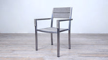 Load image into Gallery viewer, Avalon Arm Chair Stainless Steel - Large Slat