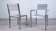 Load image into Gallery viewer, Avalon Arm Chair Stainless Steel - Large Slat