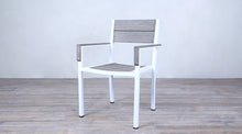 Load image into Gallery viewer, Avalon Arm Chair White Powder Coated - Large Slat