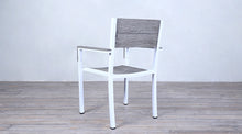 Load image into Gallery viewer, Avalon Arm Chair White Powder Coated - Large Slat