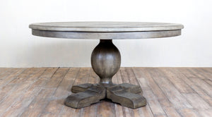 French Urn Pedestal Round Dining Table 60"