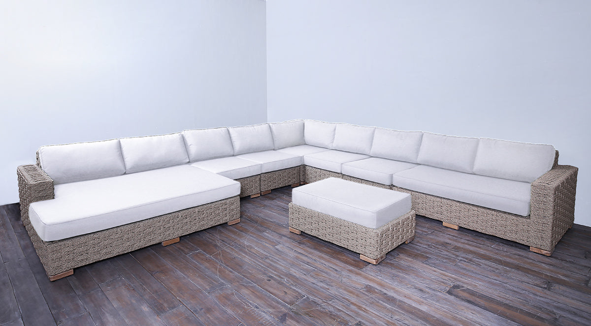 Rutherford Sectional Options - Rope Twist Euro Ash