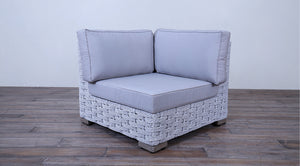 Rutherford Sectional Chaise - Rope Twist Off White