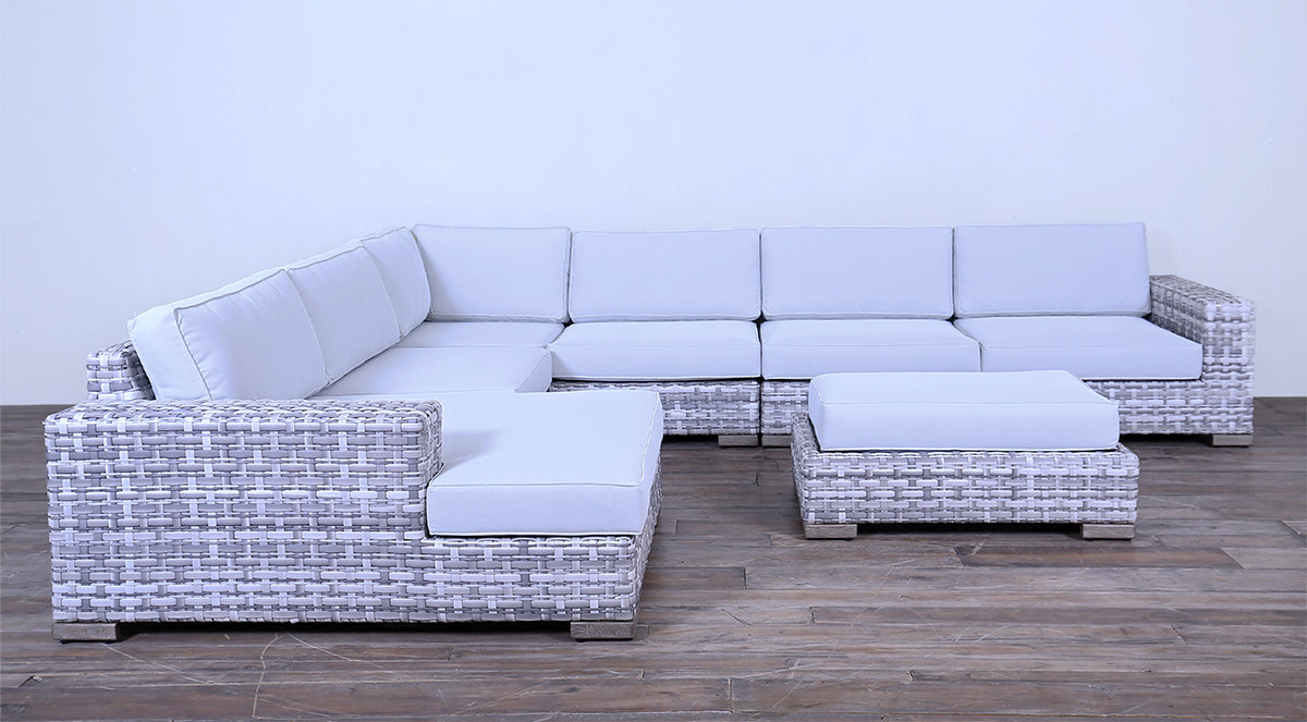 Majorca Sectional Chaise Options - Grey