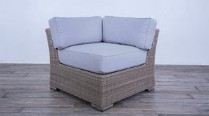 Provence Classic  Sectional - White Koboo Half Round