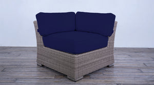 Provence Classic  Sectional - White Koboo Half Round