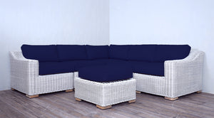 Provence Classic Sectional - Ivory Wash Round Core