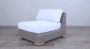 Majorca Sectional Chaise Option - White Koboo Half Round