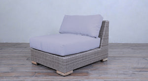 Majorca Sectional Chaise Option - White Koboo Half Round
