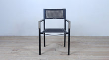 Load image into Gallery viewer, Avalon Arm Chair Batyline - Black Ebony Powder Coated