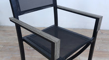 Load image into Gallery viewer, Avalon Arm Chair Batyline - Black Ebony Powder Coated