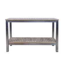 Load image into Gallery viewer, Avalon Console Table Finger Slat Polished Stainless