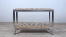 Load image into Gallery viewer, Avalon Console Table Finger Slat Polished Stainless