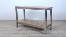 Load image into Gallery viewer, Avalon Console Table Finger Slat Polished Stainless