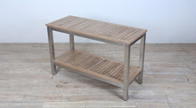 Load image into Gallery viewer, Avalon Console Table Finger Slat Polished Stainless