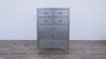 Load image into Gallery viewer, Bleecker Street Chest 7 Drawers - Metal Silver