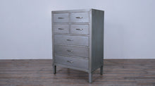 Load image into Gallery viewer, Bleecker Street Chest 7 Drawers - Metal Silver