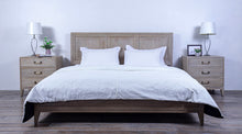 Load image into Gallery viewer, Campaign Bed King Wooden Panel Lower Headboard -  Bleach Oak