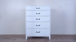 Campaign Tall Chest 5 drawers