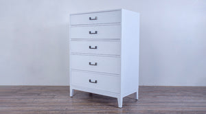 Campaign Tall Chest 5 drawers