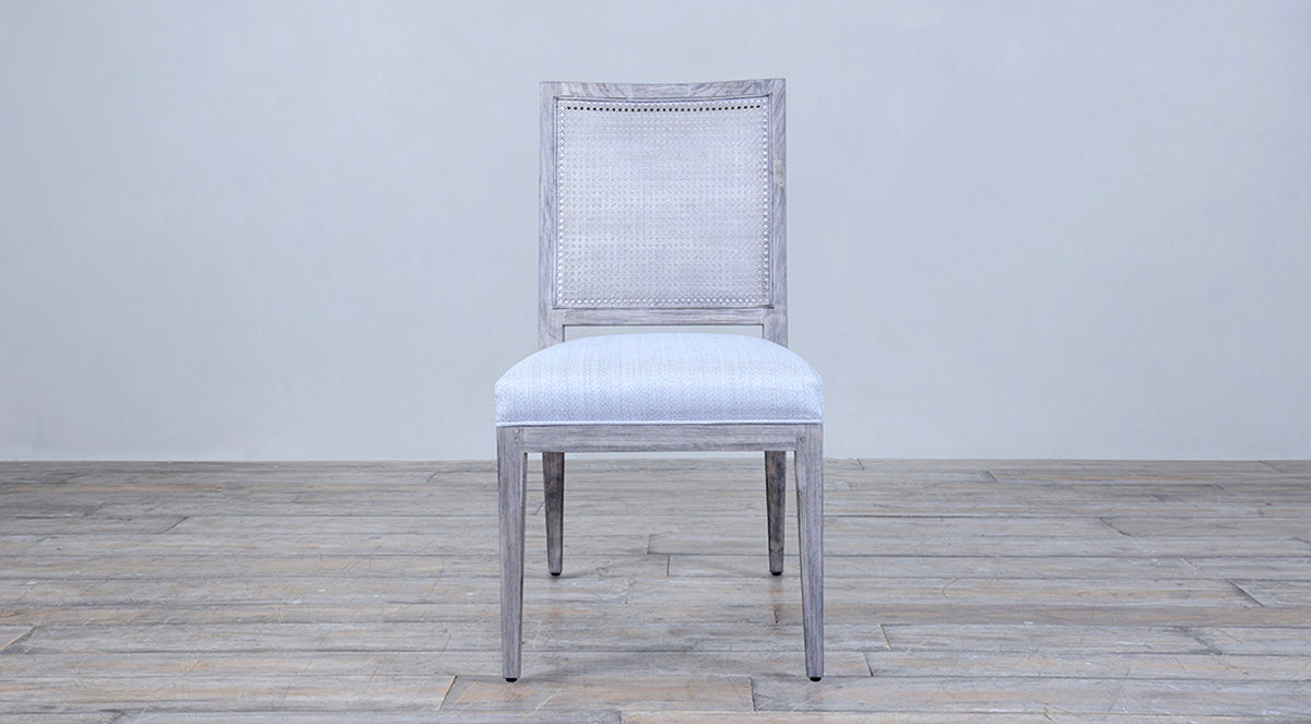 French Contemporary Side Chair Cane Back