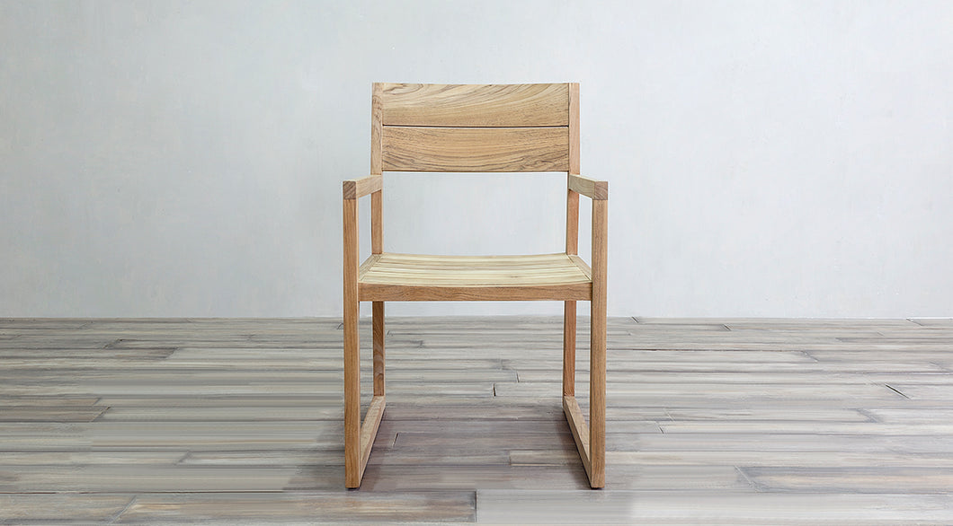 Milan Dining Arm Chair Teak wood