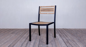 Avalon Side Chair Small Slat  Black Ebony Finish