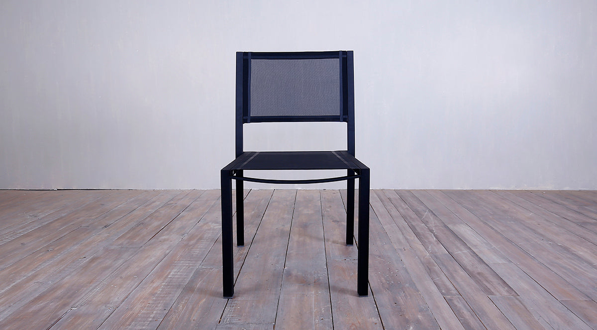 Avalon Side Chair Batyline Black Ebony Finish
