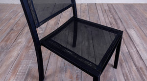Avalon Side Chair Batyline Black Ebony Finish