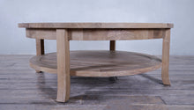 Load image into Gallery viewer, Bridgehampton Round Coffee Table with Shelf