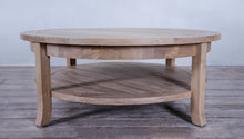 Load image into Gallery viewer, Bridgehampton Round Coffee Table with Shelf